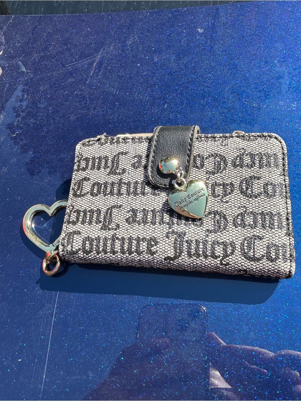 EUC Juicy Couture Logo Jacquard Bifold Wallet